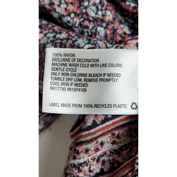 Knox Rose Boho Floral Print Lace Tunic Dress Size Medium - Picture 10 of 11